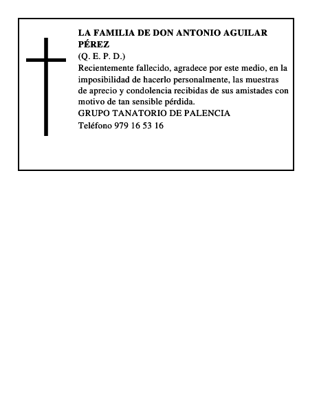 LA FAMILIA DE DON ANTONIO AGUILAR PÉREZ