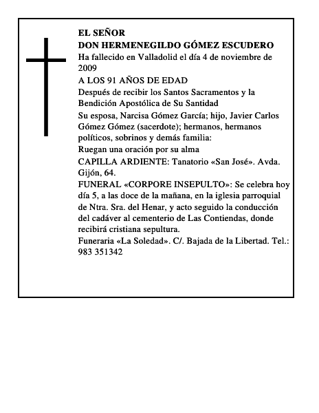 DON HERMENEGILDO GÓMEZ ESCUDERO