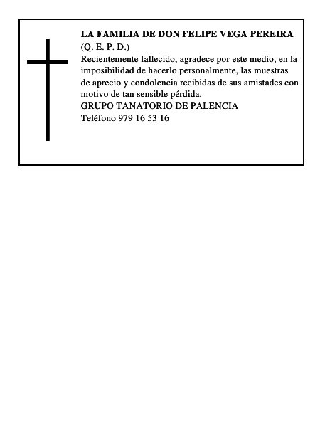 LA FAMILIA DE DON FELIPE VEGA PEREIRA