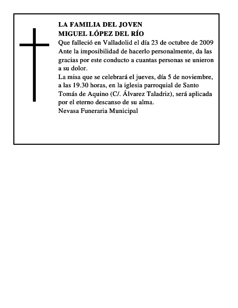 MIGUEL LÓPEZ DEL RÍO
