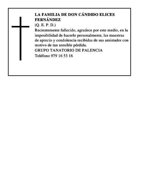 LA FAMILIA DE DON CÁNDIDO ELICES FERNÁNDEZ