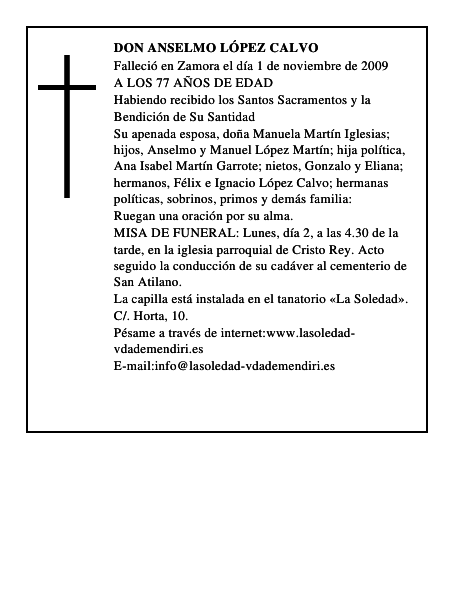DON ANSELMO LÓPEZ CALVO