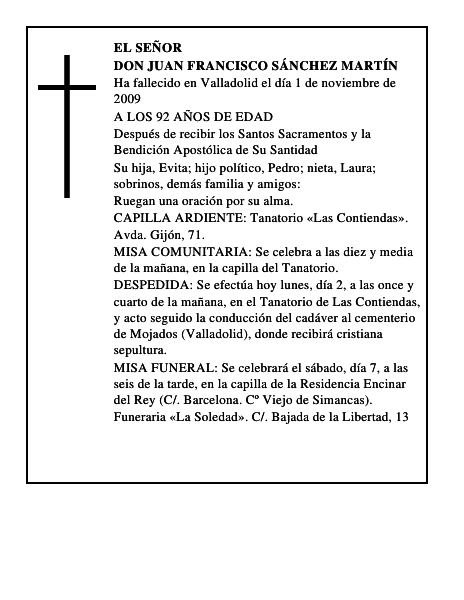 DON JUAN FRANCISCO SÁNCHEZ MARTÍN