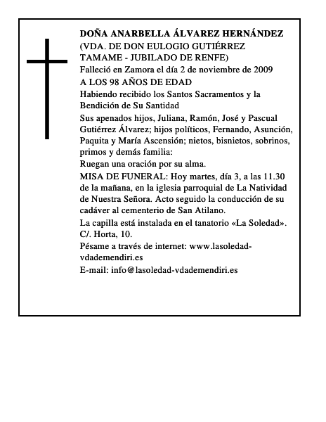 DOÑA ANARBELLA ÁLVAREZ HERNÁNDEZ