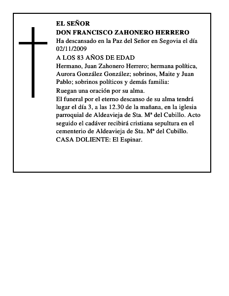 DON FRANCISCO ZAHONERO HERRERO