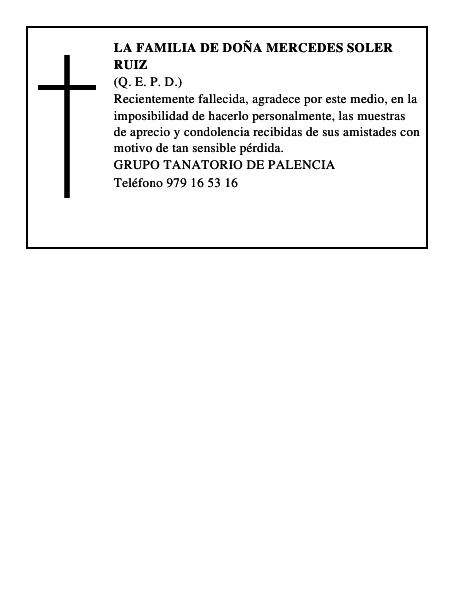 LA FAMILIA DE DOÑA MERCEDES SOLER RUIZ
