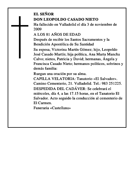 DON LEOPOLDO CASADO NIETO