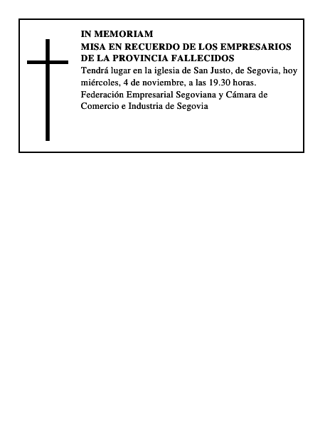 MISA EN RECUERDO DE LOS EMPRESARIOS DE LA PROVINCIA FALLECIDOS