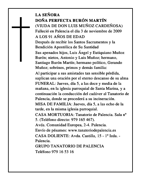 DOÑA PERFECTA BURÓN MARTÍN