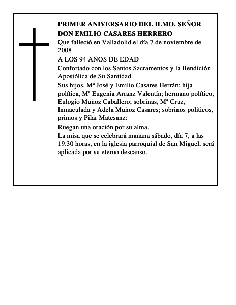 DON EMILIO CASARES HERRERO