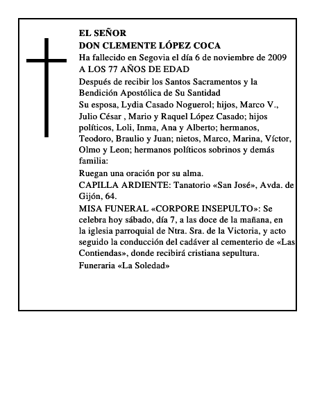 DON CLEMENTE LÓPEZ COCA