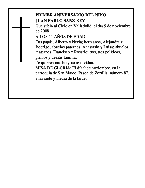 JUAN PABLO SANZ REY