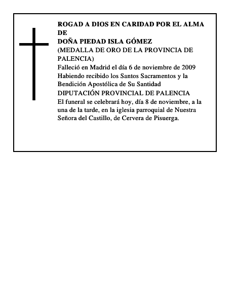 DOÑA PIEDAD ISLA GÓMEZ