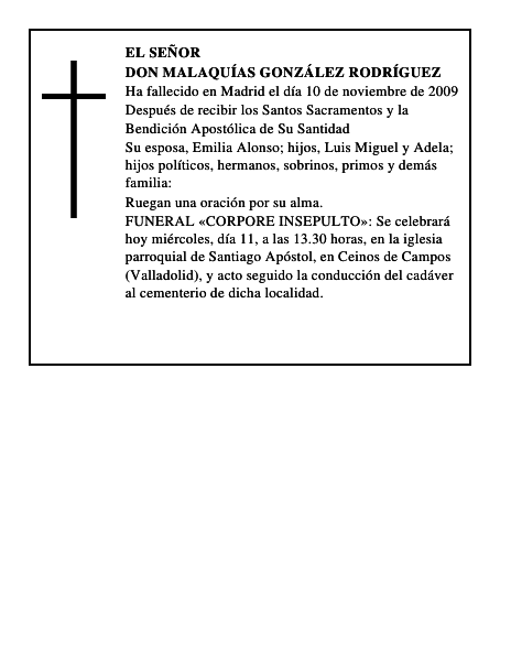 DON MALAQUÍAS GONZÁLEZ RODRÍGUEZ