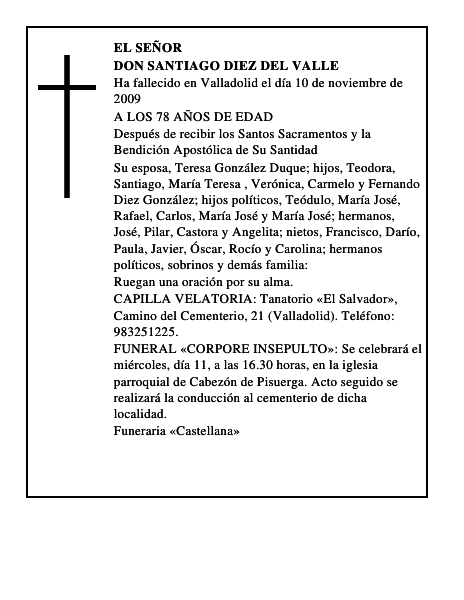 DON SANTIAGO DIEZ DEL VALLE
