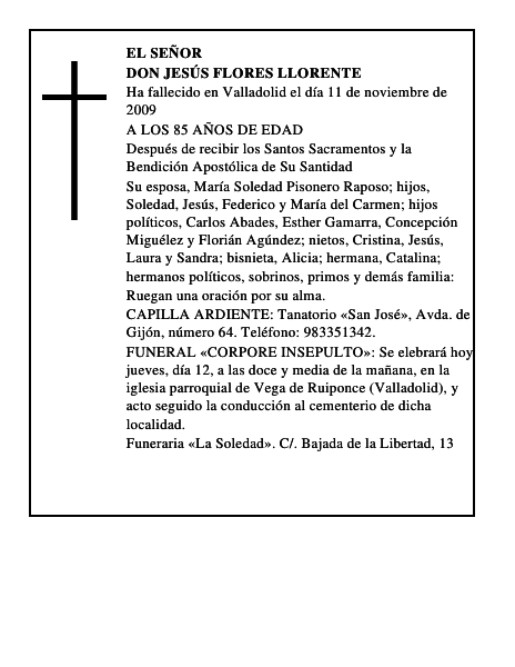 DON JESÚS FLORES LLORENTE