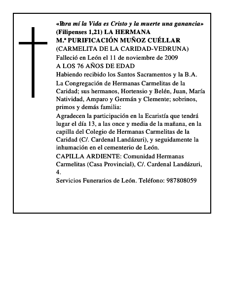 M.ª PURIFICACIÓN MUÑOZ CUÉLLAR