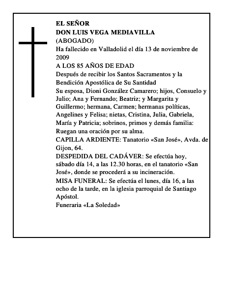 DON LUIS VEGA MEDIAVILLA