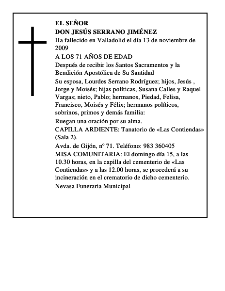 DON JESÚS SERRANO JIMÉNEZ