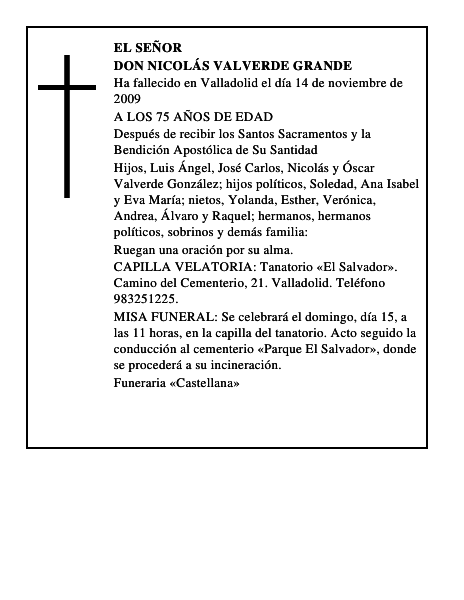 DON NICOLÁS VALVERDE GRANDE