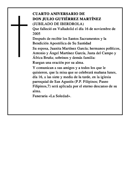 DON JULIO GUTIÉRREZ MARTÍNEZ