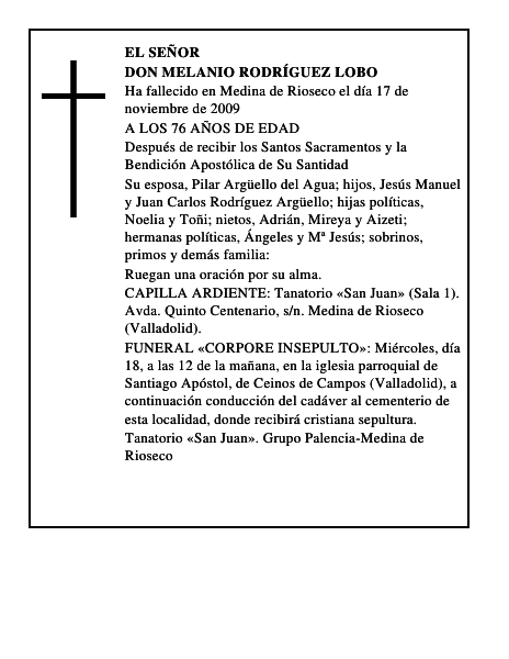 DON MELANIO RODRÍGUEZ LOBO