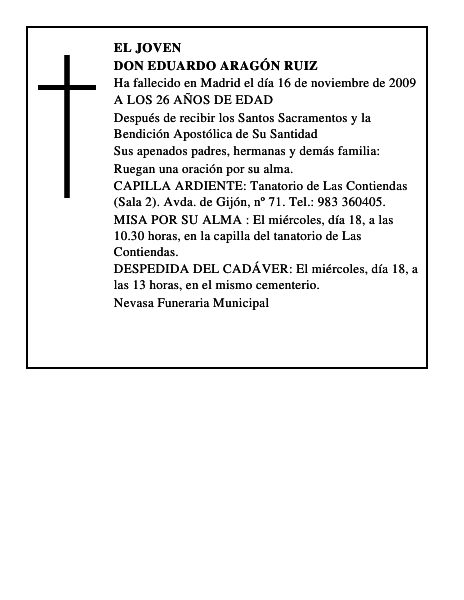DON EDUARDO ARAGÓN RUIZ