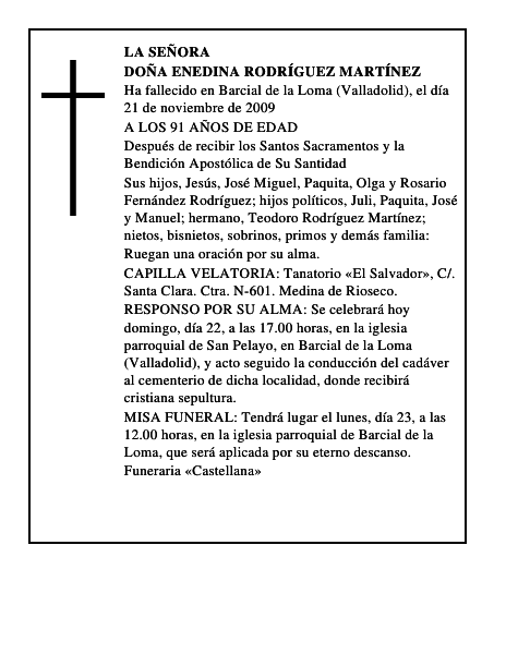 DOÑA ENEDINA RODRÍGUEZ MARTÍNEZ