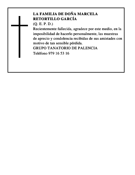 LA FAMILIA DE DOÑA MARCELA RETORTILLO GARCÍA