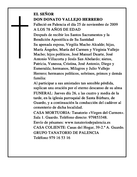 DON DONATO VALLEJO HERRERO