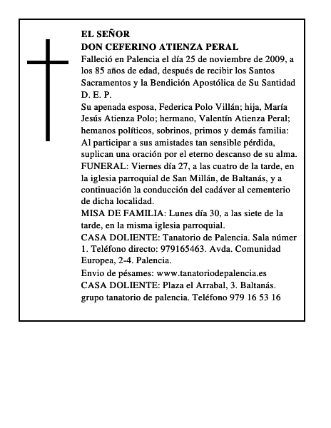 Don Ceferino Atienza Peral