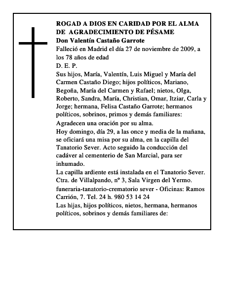Don Valentín Castaño Garrote