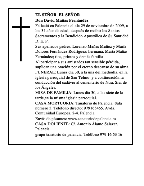 Don David Mañas Fernández
