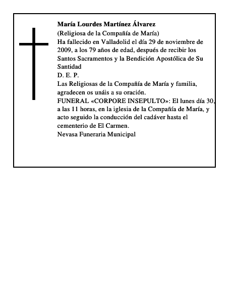 María Lourdes Martínez Álvarez