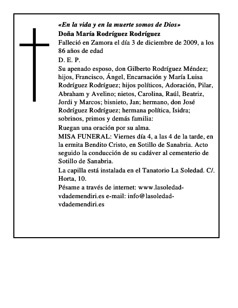 Doña María Rodríguez Rodríguez