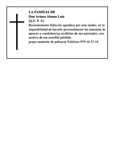 Don Arturo Alonso Luis