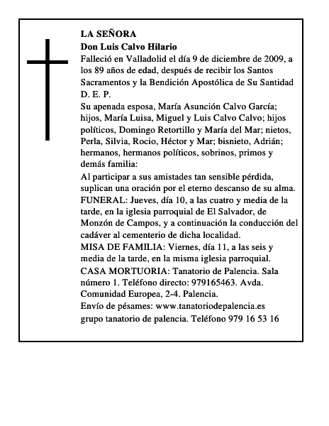Don Luis Calvo Hilario