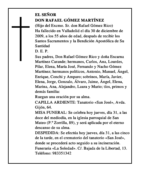Don Rafael Gómez Martínez
