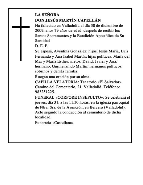 Don Jesús Martín Capellán