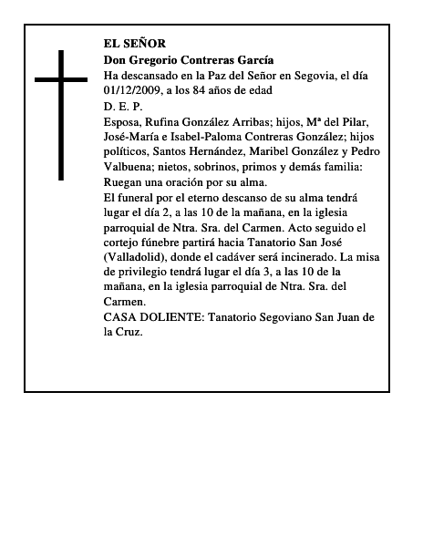 Don Gregorio Contreras García