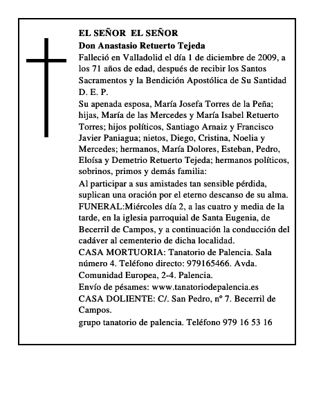 Don Anastasio Retuerto Tejeda