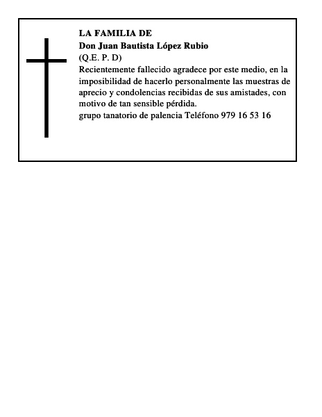 Don Juan Bautista López Rubio