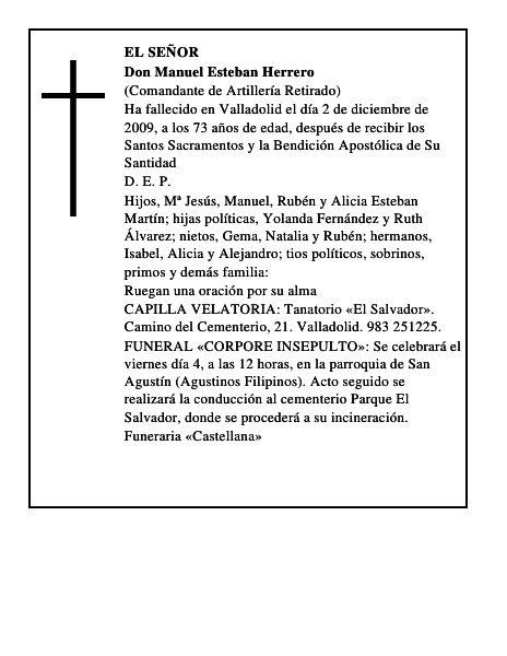 Don Manuel Esteban Herrero