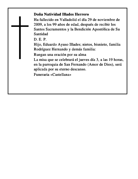 Doña Natividad Illades Herrero