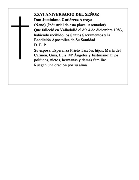 Don Justiniano Gutiérrez Arroyo