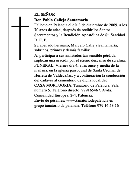 Don Pablo Calleja Santamaría
