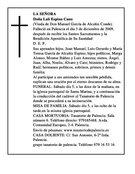 Doña Lali Espino Cano