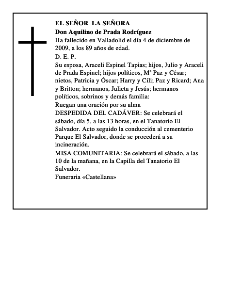 Don Aquilino de Prada Rodríguez