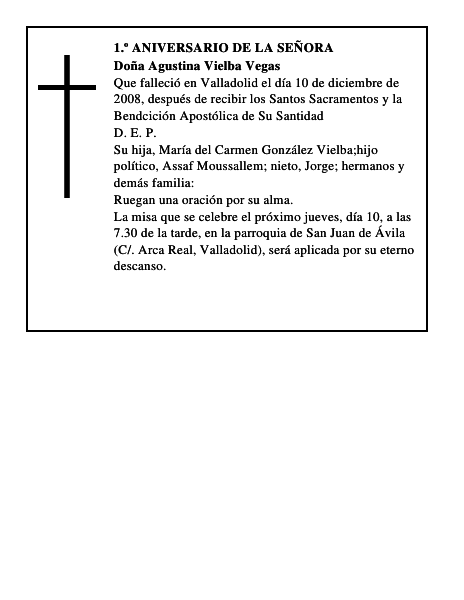 Doña Agustina Vielba Vegas