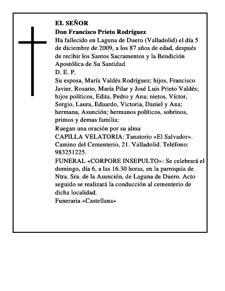 Don Francisco Prieto Rodríguez